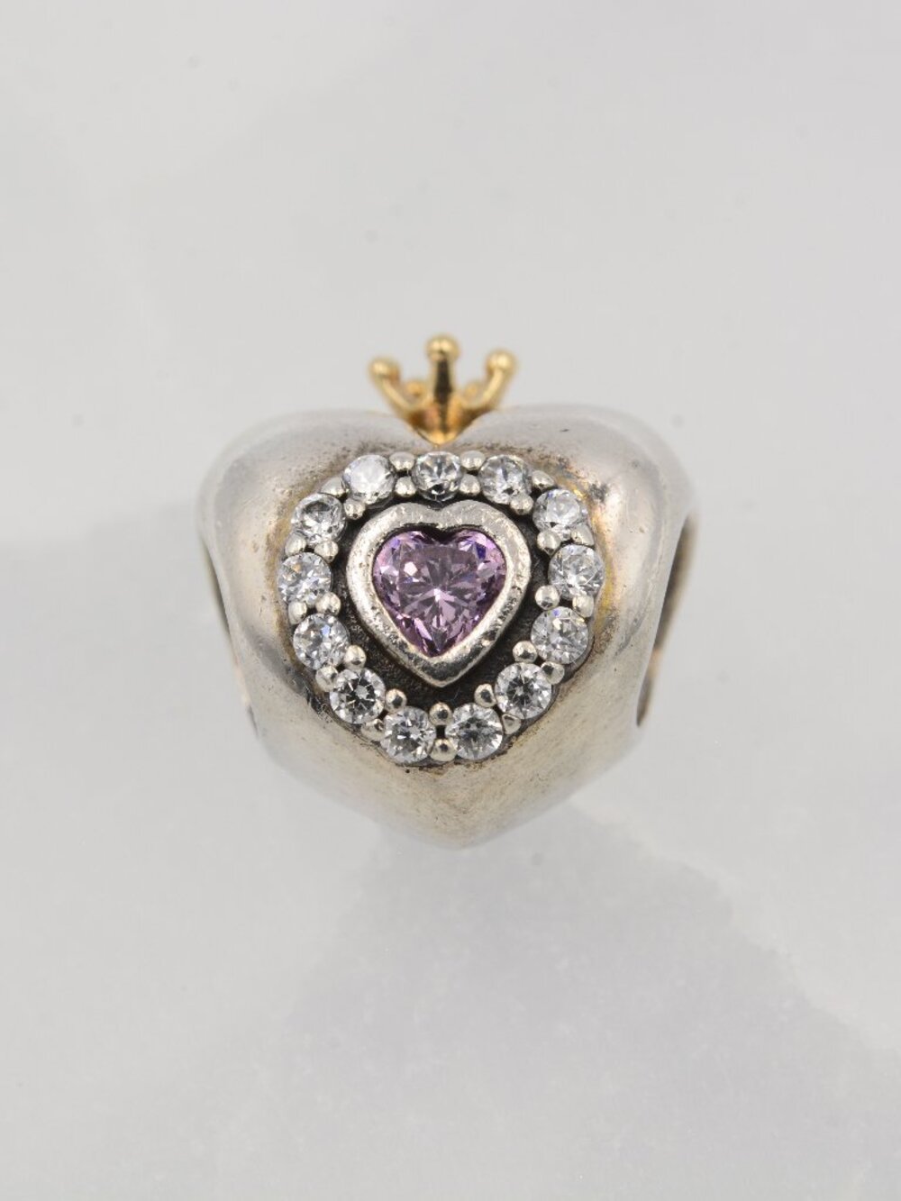Pandora 791375PCZ Pink Princess Heart